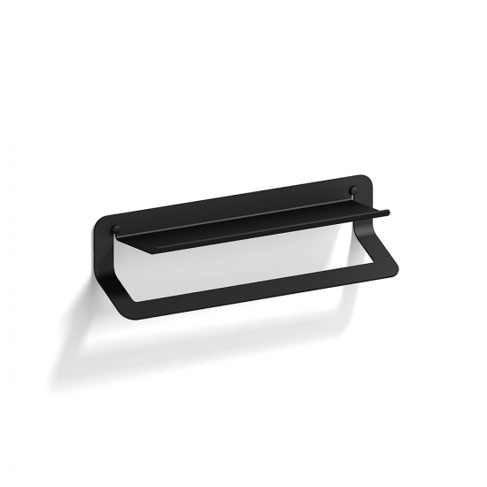 Origins Living Quick Towel Rail & Shelf 45cm - Black 185245 Origins Living Quick Towel Rail & Shelf 45cm - Black 185245