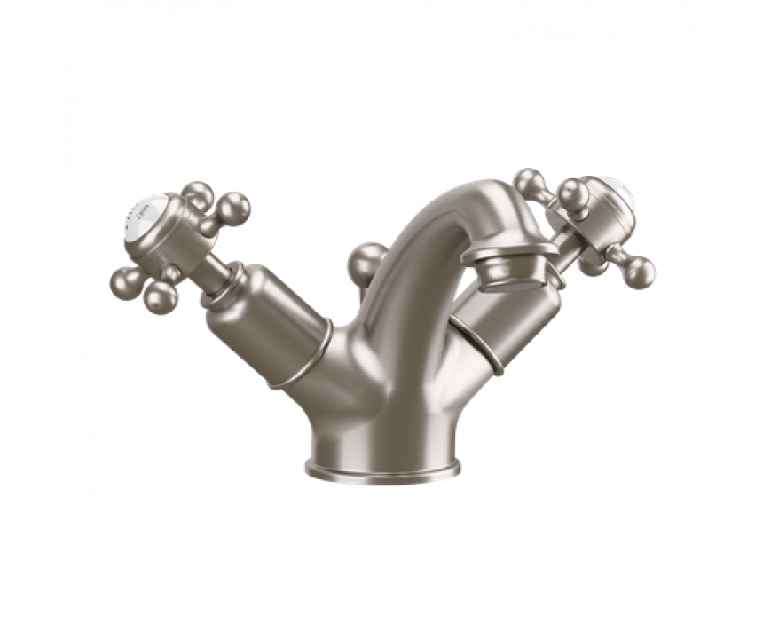 Crosswater Belgravia Crosshead Basin Monobloc (without pop-up waste) Brushed Nickel