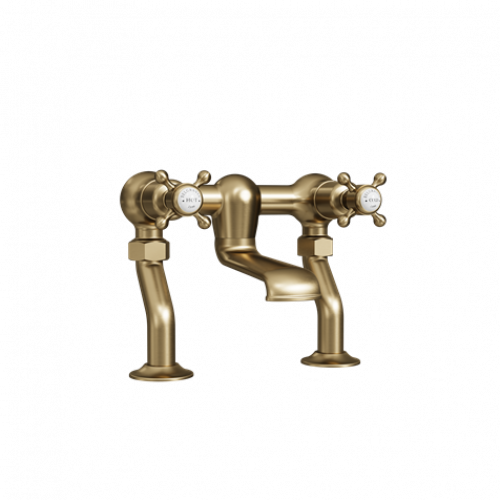 Crosswater Belgravia Crosshead Bath Filler Brushed Brass