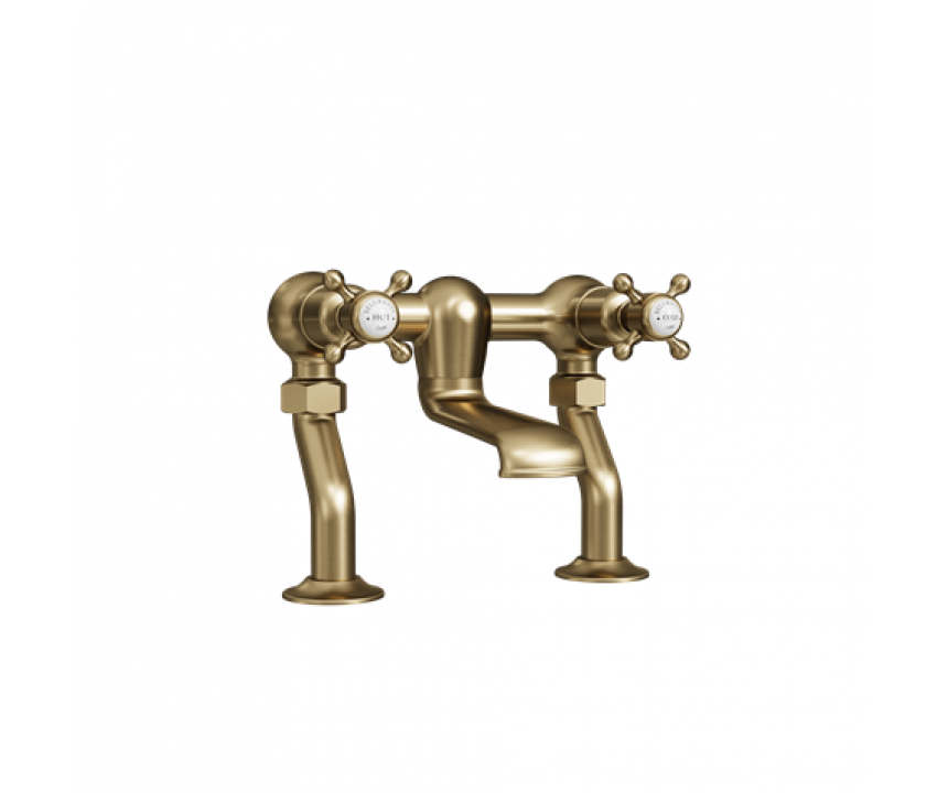 Crosswater Belgravia Crosshead Bath Filler Brushed Brass