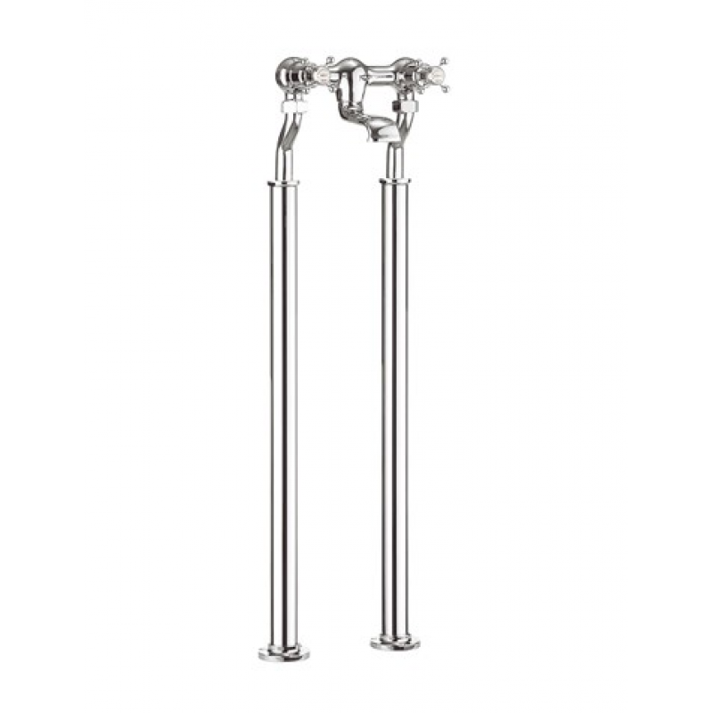 Crosswater Belgravia Crosshead Bath Filler with Legs Chrome
