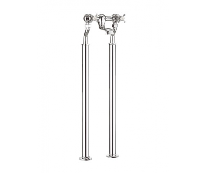 Crosswater Belgravia Crosshead Bath Filler with Legs Chrome