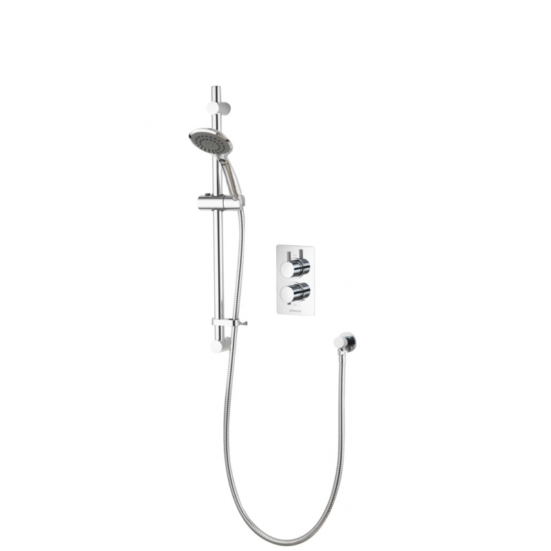 Aqualisa AQ Concealed Thermostatic Mixer with Single Outlet - Chrome