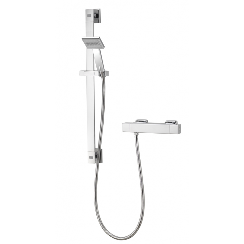 Aqualisa AQ Square Bar Valve with Cool Touch for LP/HP use - Chrome