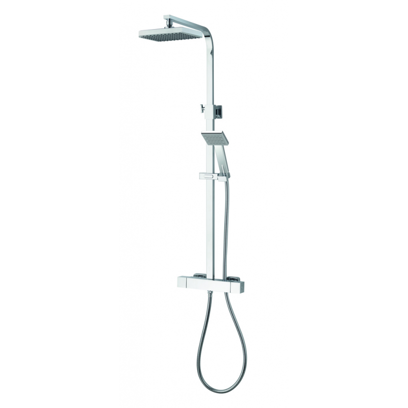Aqualisa AQ Square Shower Column with Cool Touch for HP/Combi use - Chrome