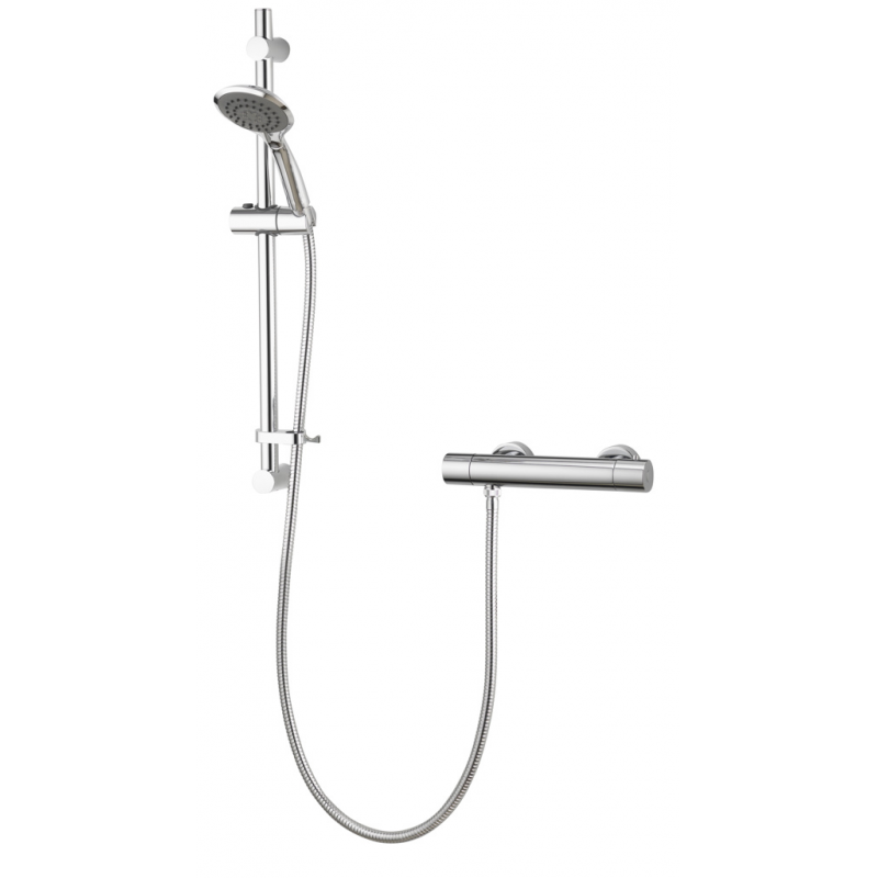 Aqualisa AQ Thermostatic Bar Valve with Cool Touch - Chrome