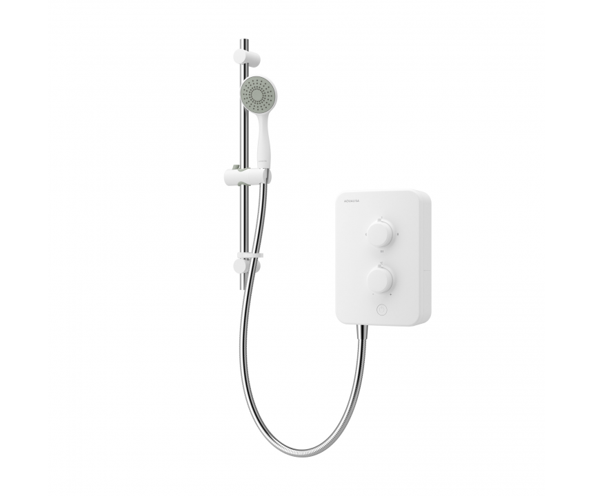 E1 Aqualisa Electric Shower with Single Mode Handset 8.5kW White