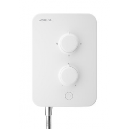 E1 Aqualisa Electric shower with Single Mode Handset 9.5kW White