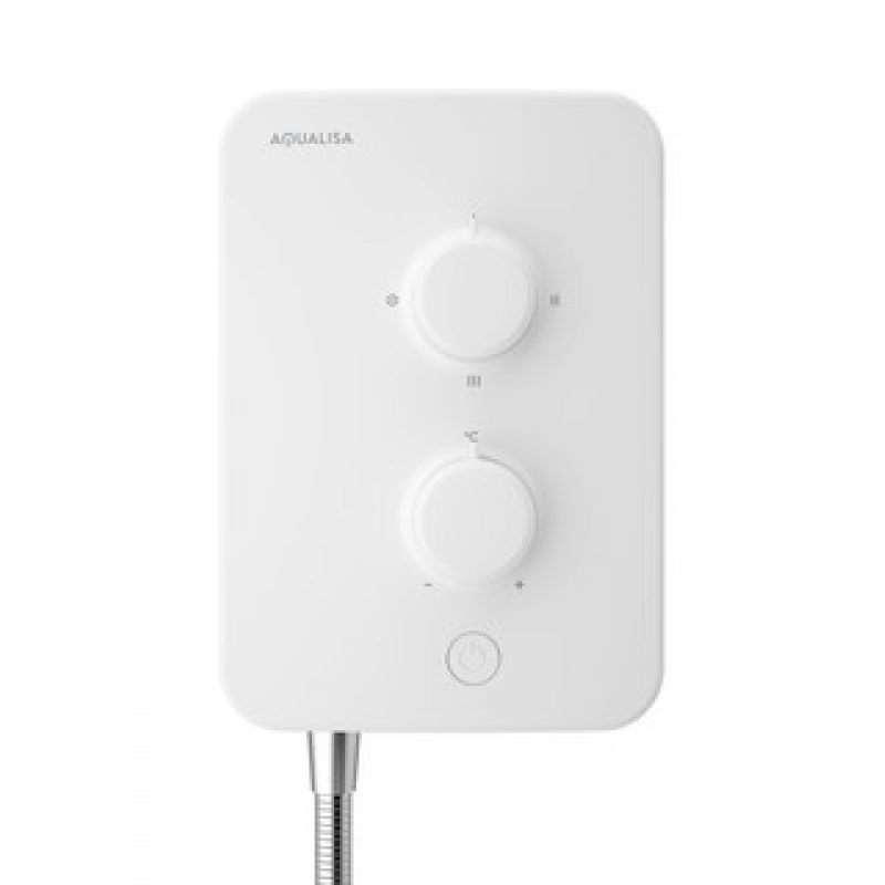 E1 Aqualisa Electric shower with Single Mode Handset 9.5kW White