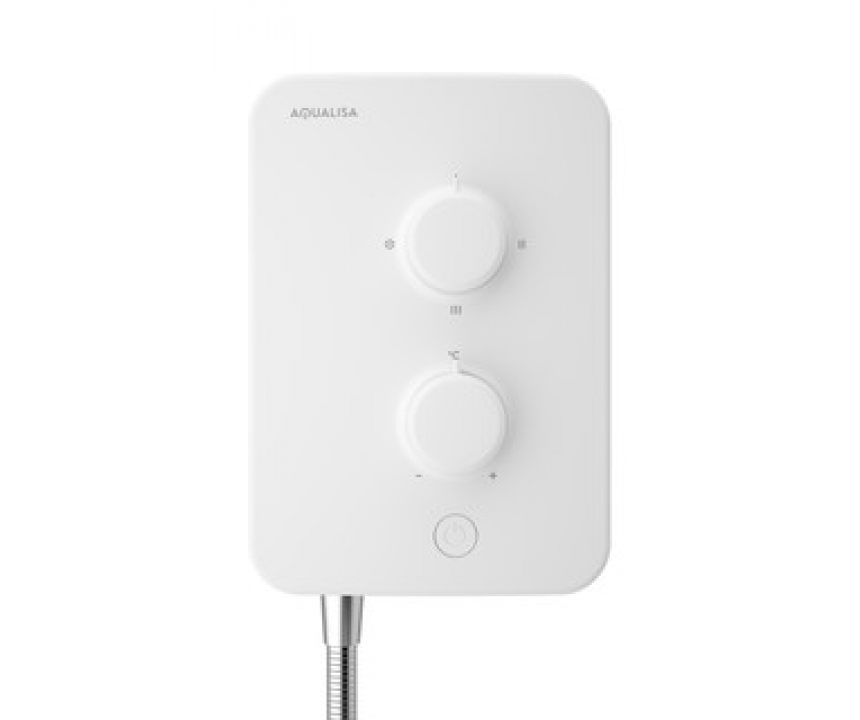 E1 Aqualisa Electric shower with Single Mode Handset 9.5kW White