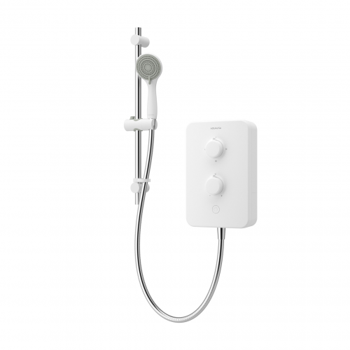 E2 APL Aqualisa Electric Shower with 3 Mode Handset 10.5kW Multifit White