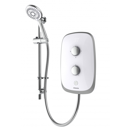 Aqualisa eVOLVE Electric 10.5kW - White/Satin Silver