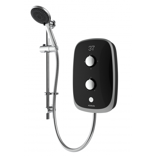 Aqualisa eVOLVE Electric 8.5kW - Black/Satin Silver