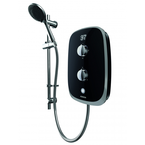 Aqualisa eVOLVE Electric 9.5kW - Black/Satin Silver