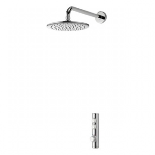 Aqualisa iSystem 23 Smart Concealed Shower with Wall Fixed Head (Gravity Pumped) - Chrome