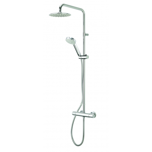 Aqualisa Midas 110 Bar Mixer Column Shower - Adjustable Head