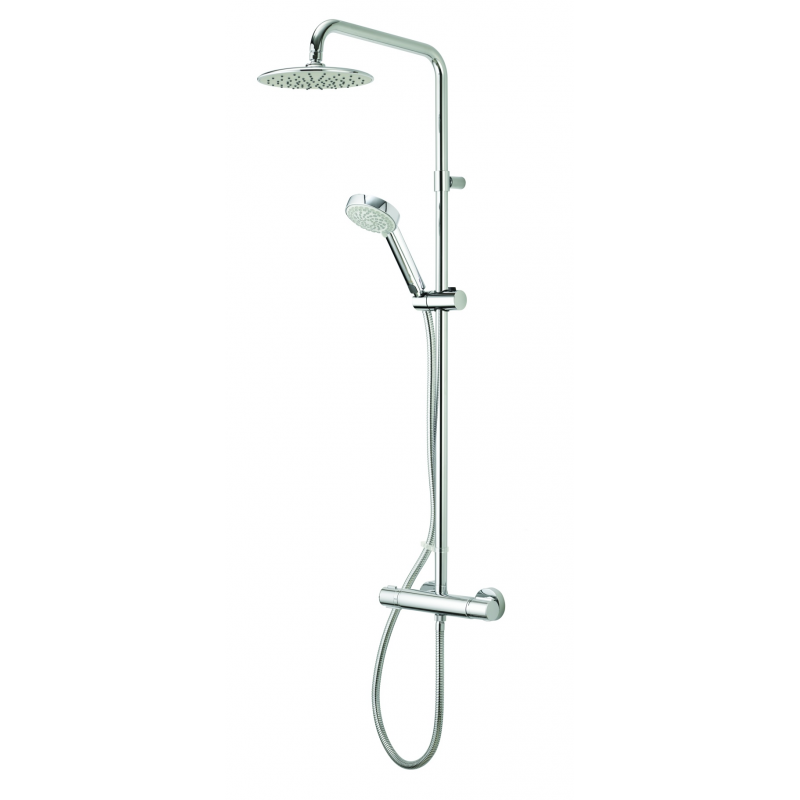 Aqualisa Midas 110 Bar Mixer Column Shower - Adjustable Head