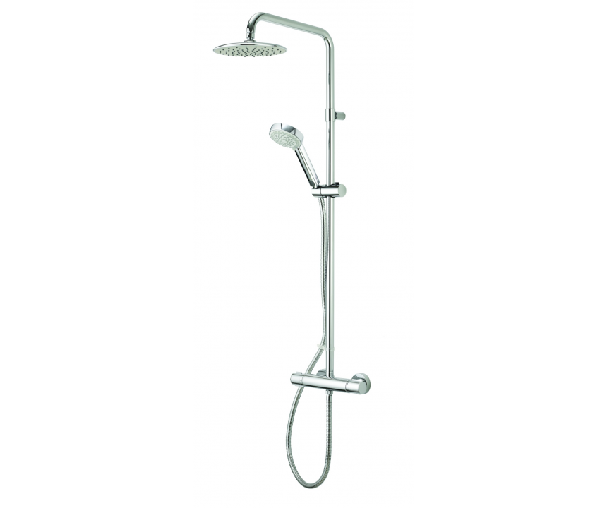 Aqualisa Midas 110 Bar Mixer Column Shower - Adjustable Head