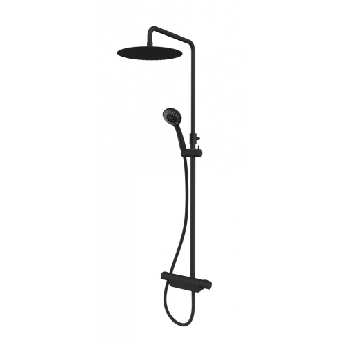 Aqualisa Midas 220 Shower Column Mixer - Matt Black