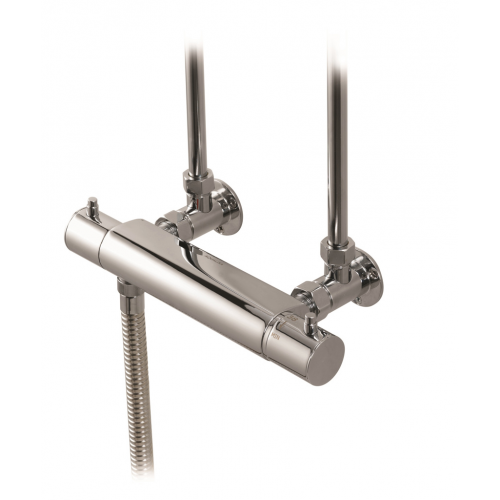 Aqualisa Midas Exposed Pipe Fittings - Chrome (Pair)