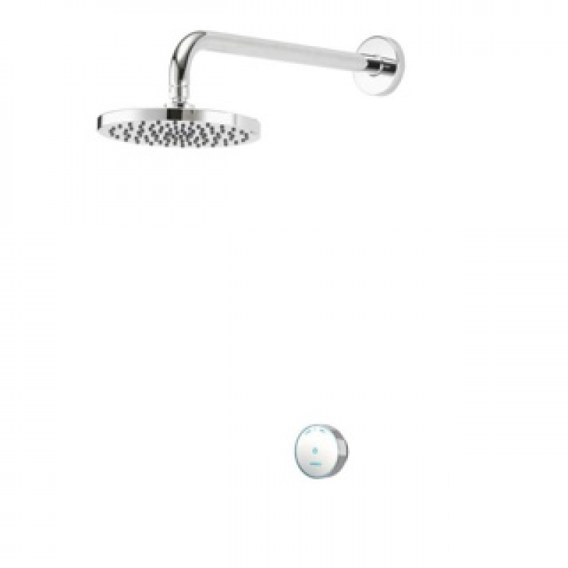 Aqualisa Quartz 23 Blue Concealed Fixed Head - Gravity - Chrome