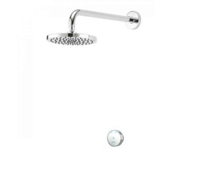 Aqualisa Quartz 23 Blue Concealed Fixed Head - Gravity - Chrome