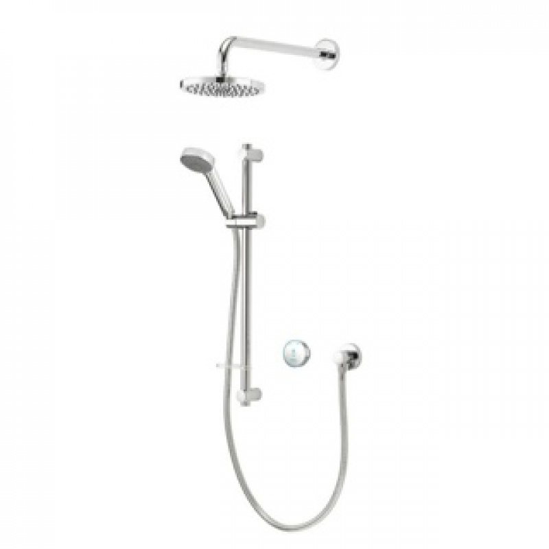 Aqualisa Quartz 23 Blue Divert Concealed - Gravity - Chrome