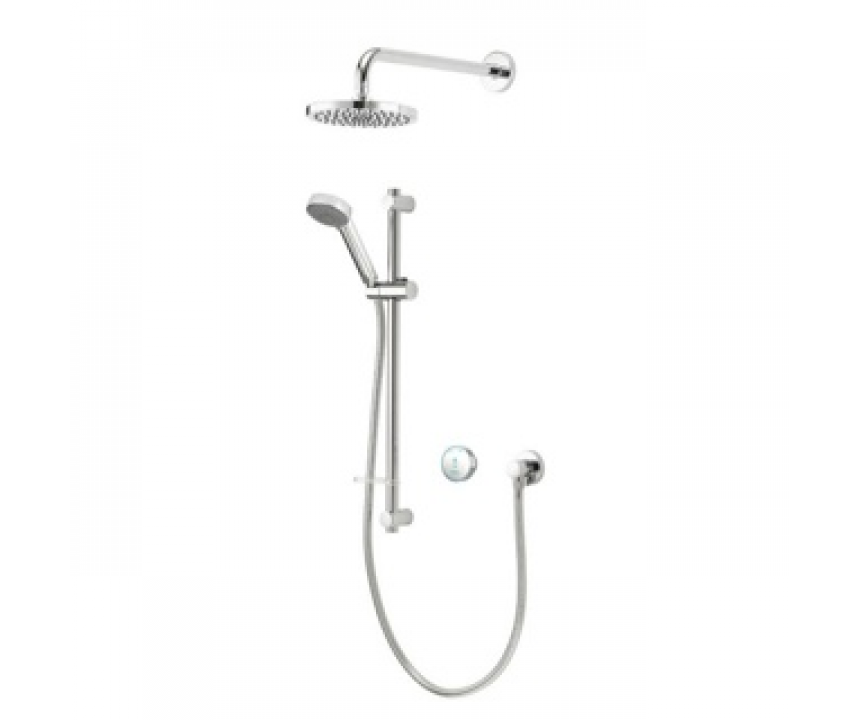 Aqualisa Quartz 23 Blue Divert Concealed - Gravity - Chrome