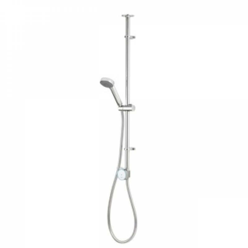 Aqualisa Quartz 23 Blue Exposed - HP/Combi - Chrome