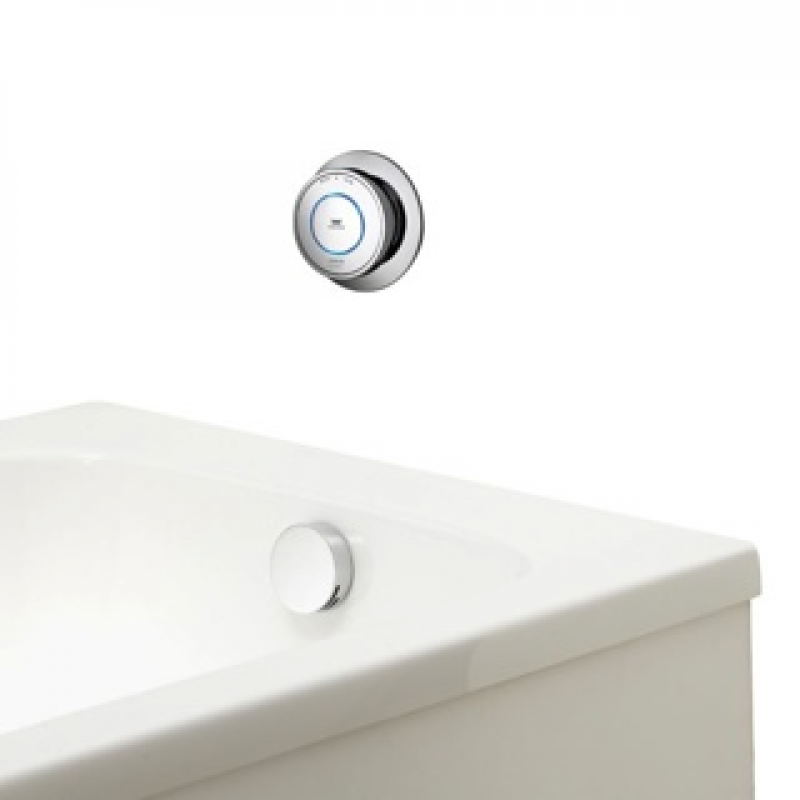 Aqualisa Quartz 23 Classic Smart Bath Overflow and Filler (Gravity Pumped) - Chrome