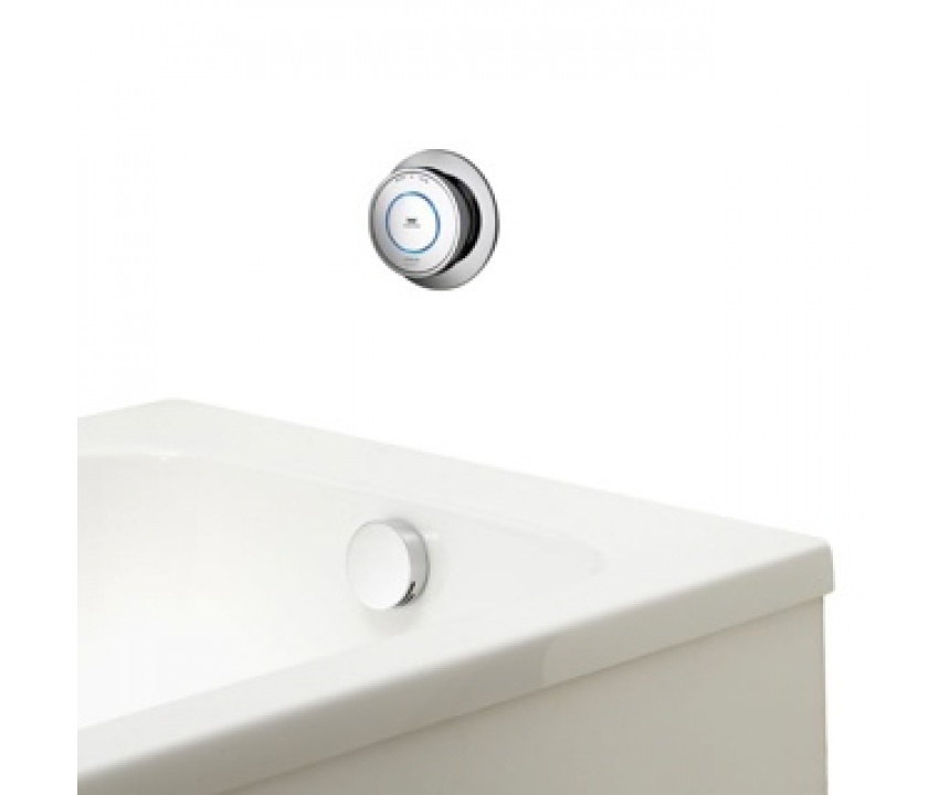 Aqualisa Quartz 23 Classic Smart Bath Overflow and Filler (Gravity Pumped) - Chrome