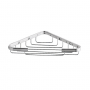 Origins Living Dakota Corner Basket - Chrome 2480-13