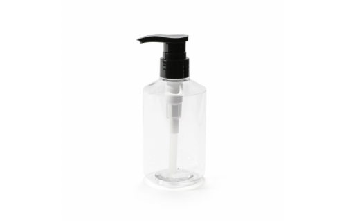 Origins Living Dispenser Bottle 300ml & Pump - Clear/Black BTL-113300-CL
