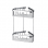 Origins Living Double Corner Shower Basket - Chrome 189779