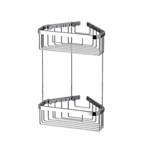 Origins Living Double Corner Shower Basket - Chrome 189779