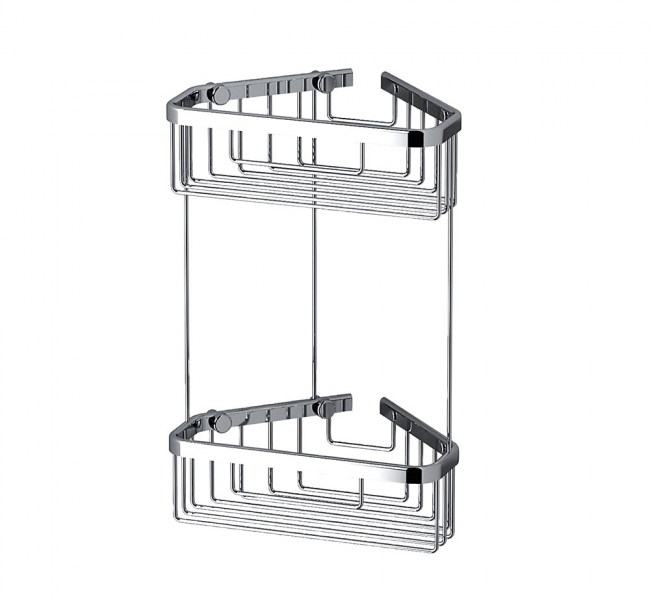 Corner Shower Baskets 189779 Origins Living Double Corner Shower Basket - Chrome 189779