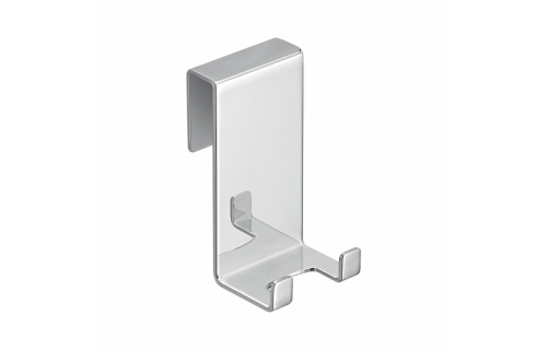 Origins Living Double Hook Over Glass - Chrome S026-13