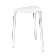 Origins Living Yannis Stool - White/Chrome 2172-02