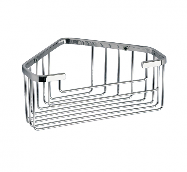 Origins Living Gedy Deep Corner Basket - Chrome 2483-13 Wire Shower Baskets 2483-13 Origins Living Gedy Deep Corner Basket - Chrome 2483-13