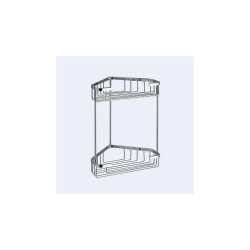 Origins Living Gedy Double Corner Basket - Chrome 2481-13 Origins Living Gedy Double Corner Basket - Chrome 2481-13