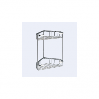Origins Living Gedy Double Corner Basket - Chrome 2481-13 from Ebzone