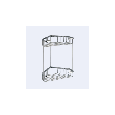 Origins Living Gedy Double Corner Basket - Chrome 2481-13