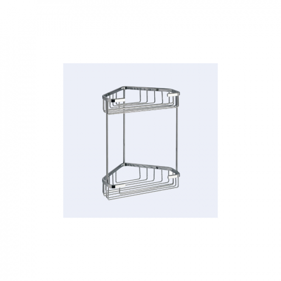 Origins Living Gedy Double Corner Basket - Chrome 2481-13