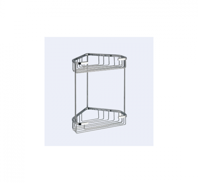 Corner Shower Baskets 2481-13 Origins Living Gedy Double Corner Basket - Chrome 2481-13