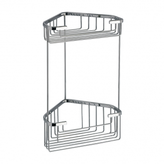 Origins Living Gedy Double Corner Deep Basket - Chrome 2482-13 from Ebzone