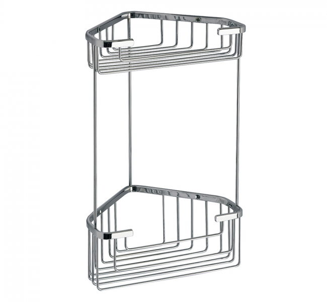 Corner Shower Baskets 2482-13 Origins Living Gedy Double Corner Deep Basket - Chrome 2482-13