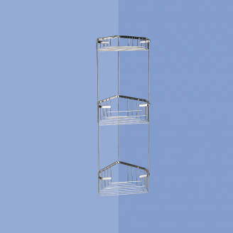 Origins Living Gedy Triple Corner Basket - Chrome 2484-13 from Ebzone