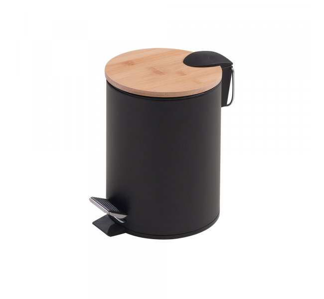 Origins Living Kenta Pedal Bin 3L - Black/Bamboo 1309-41