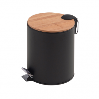 Origins Living Kenta Pedal Bin 5L - Black/Bamboo 1409-41 from Ebzone