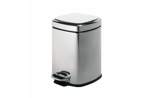 Origins Living Pedal Bin Square 5L - Polished 2309-13 Origins Living Pedal Bin Square 5L - Polished 2309-13